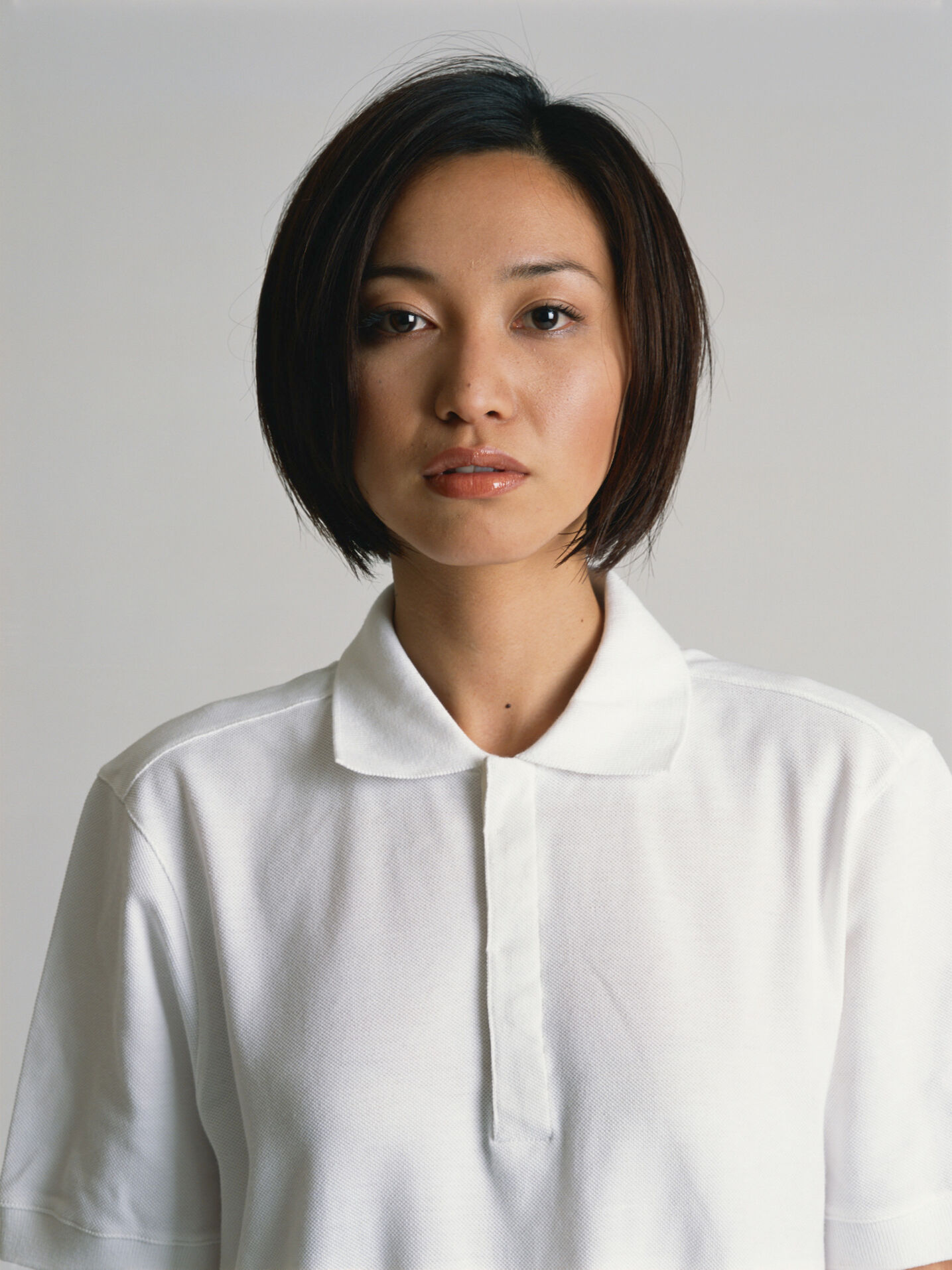 Oversized White Polo Shirt  large