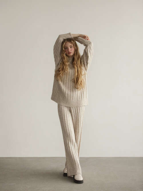Wool Brown Suit  large