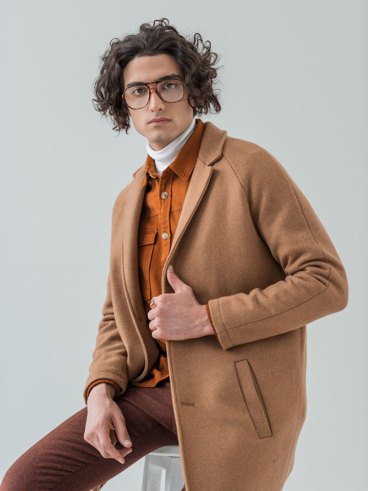 Wool Brown Jacket  large