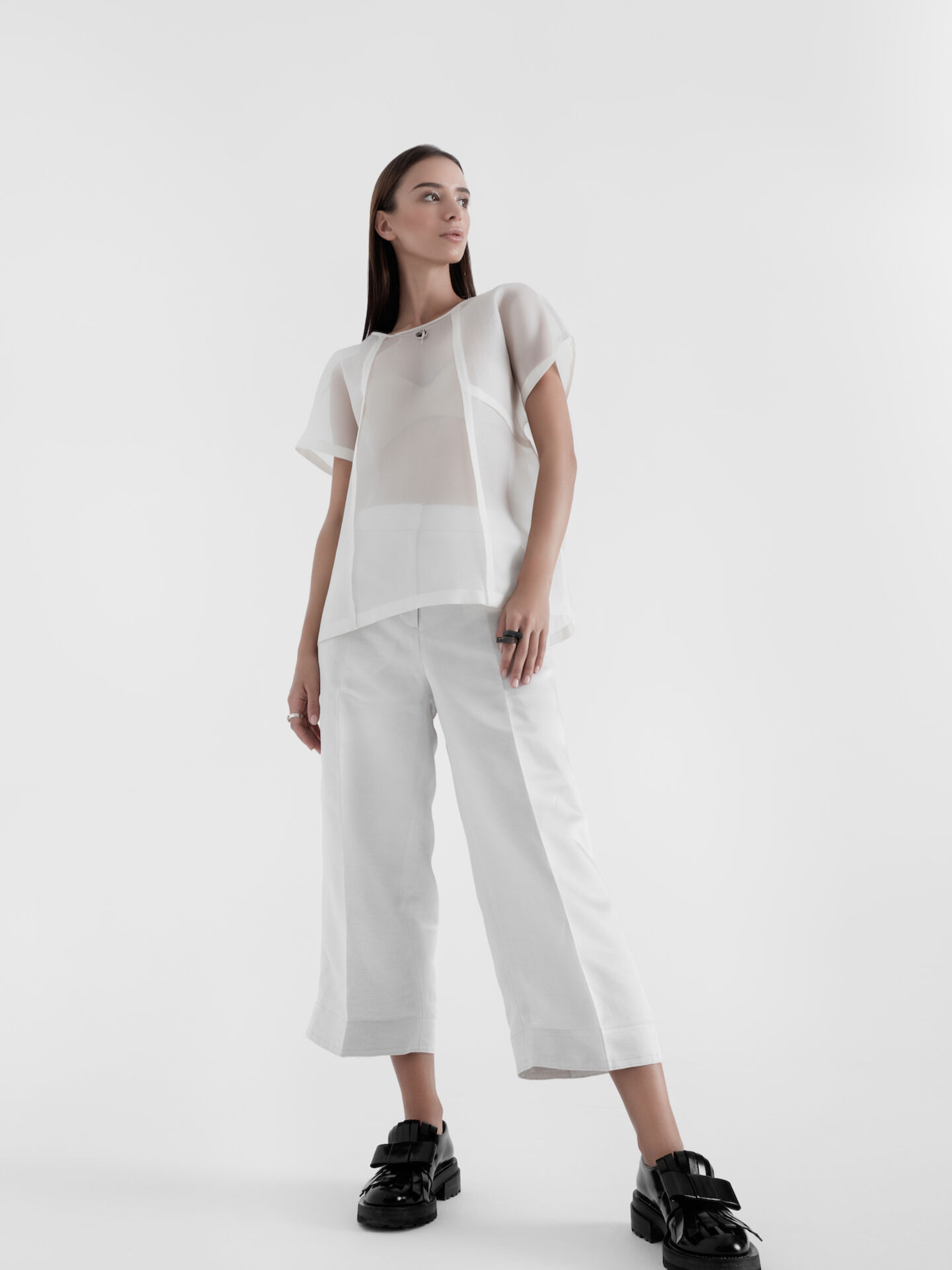 See-Through White Shirt large