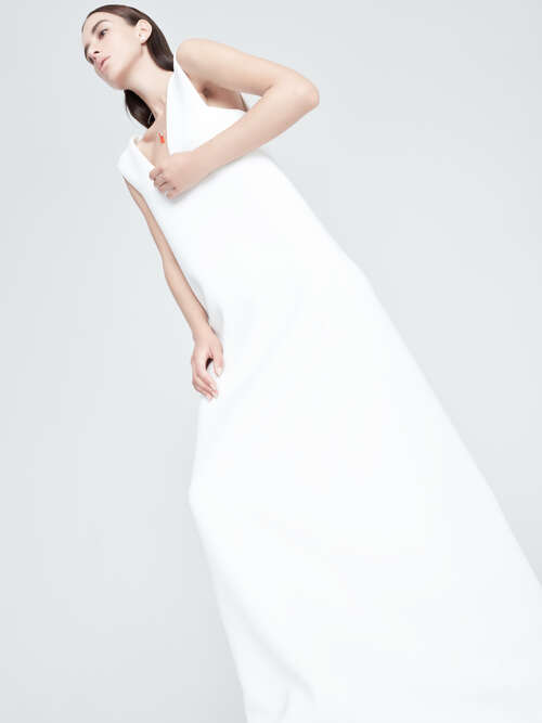 Straight White Dress  large