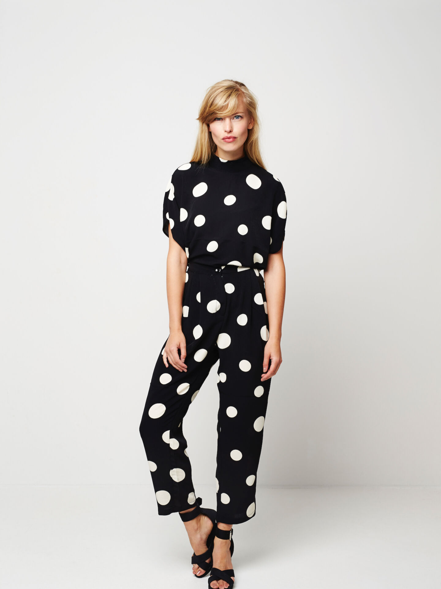 Black Polka Dot Suit  large