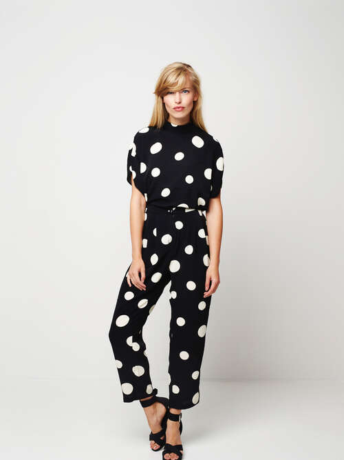Black Polka Dot Suit  large