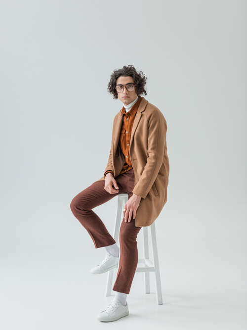 Wool Brown Jacket  large
